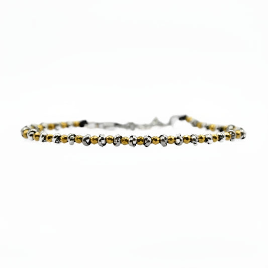 Braid Mini 2.0 Armband – Poliertes Gold Hämatit