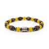 Lila Tigerauge-Armband PASSION mit Silberanschlüssen