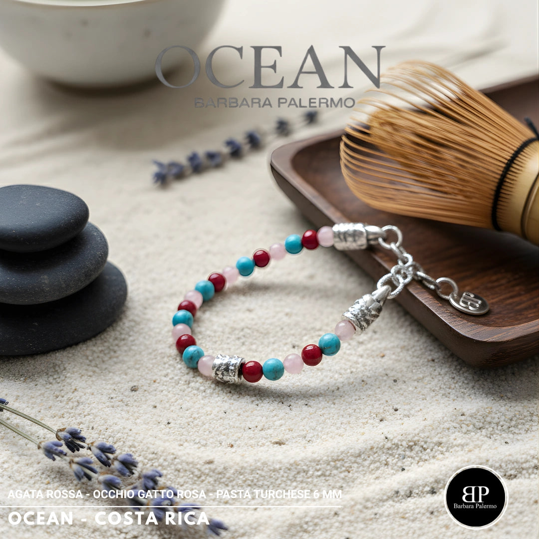 Bracciale di Giada rosa e Turchese Ocean Costa Rica