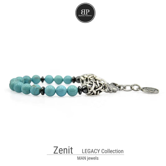 Bracciale Zenit - Turchese ematite e terminali Argento