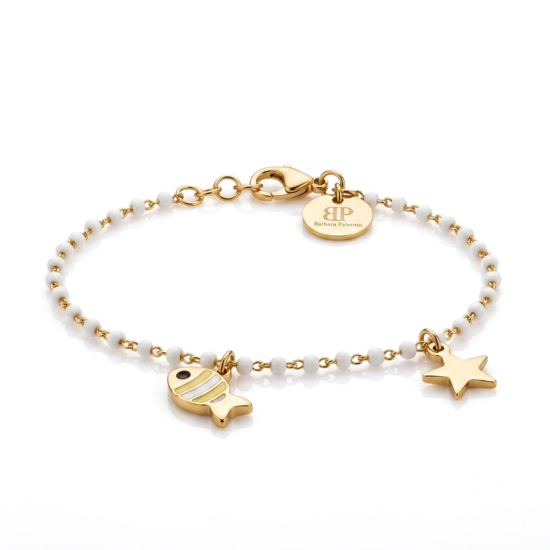 Bracciale Sea Perla Marina con Pesciolino e Stella