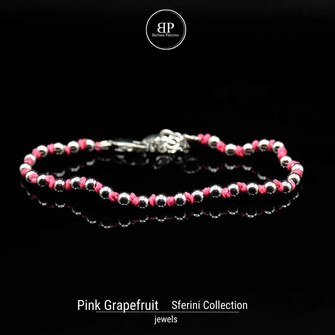 Pink Grapefruit - Bracciale Sferini: Energia Frizzante al Polso