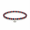 Bracciale Elastico Rosso Blu 4mm