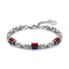 Steine: mehrfarbiges Hartsteinarmband