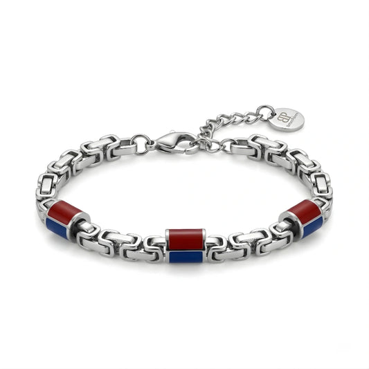 Bracciale Rosso Blu  Tifosi Bold 02