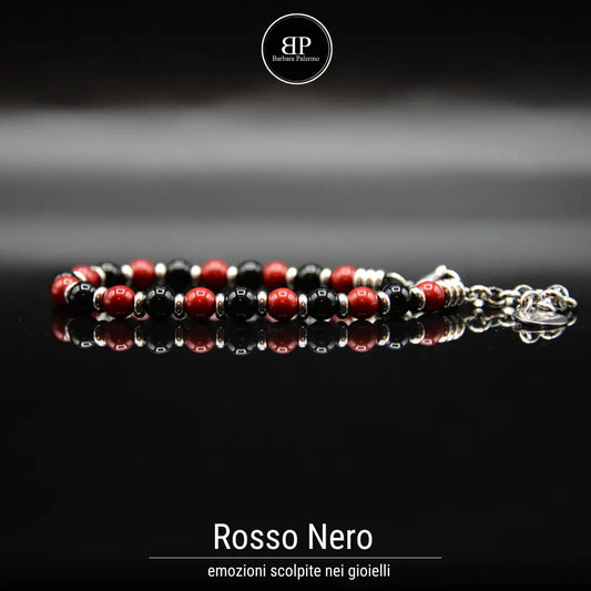 Braccialetto Rosso Nero - Passione e Stile Senza Tempo