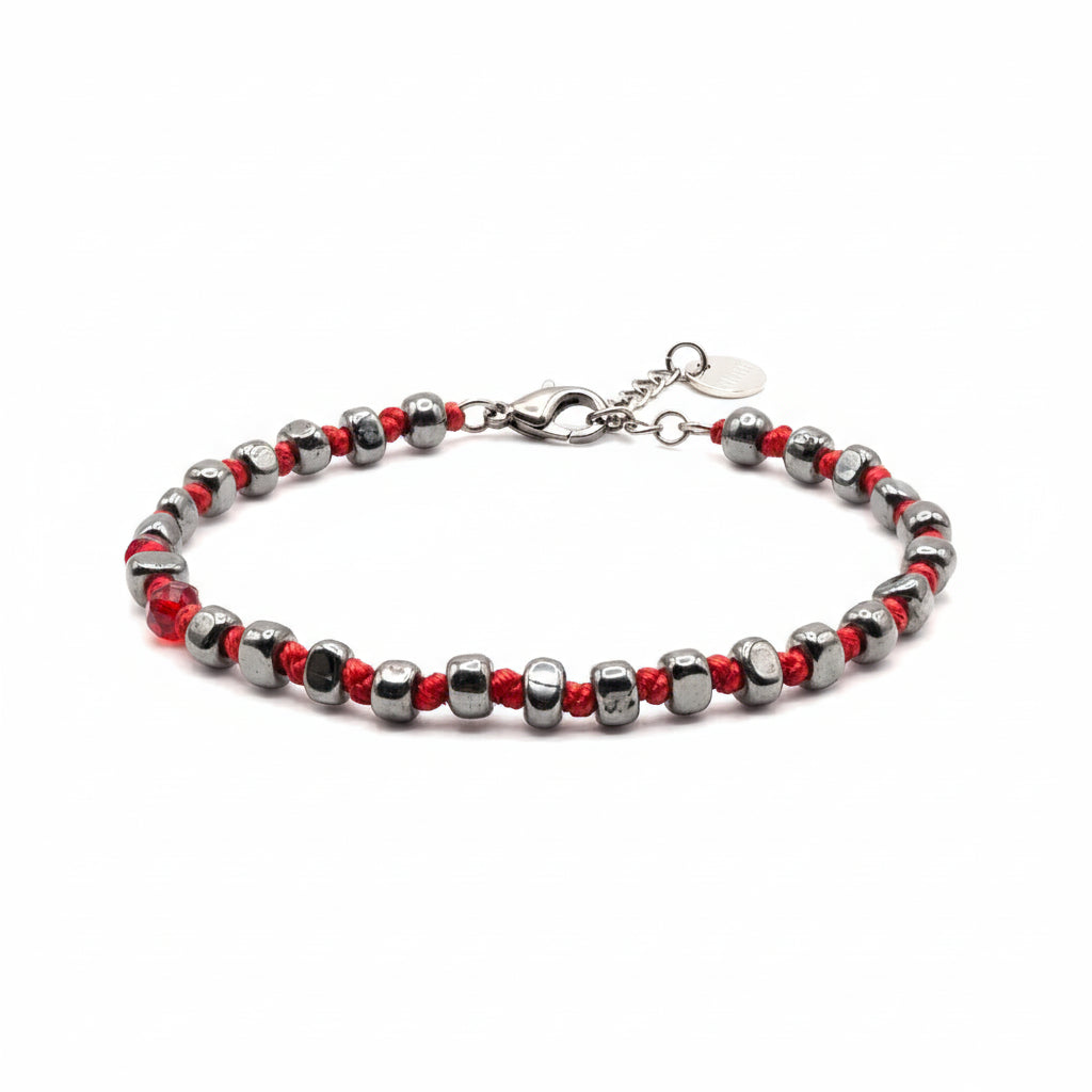 Bracciale Nautico ematite Luminex Rosso