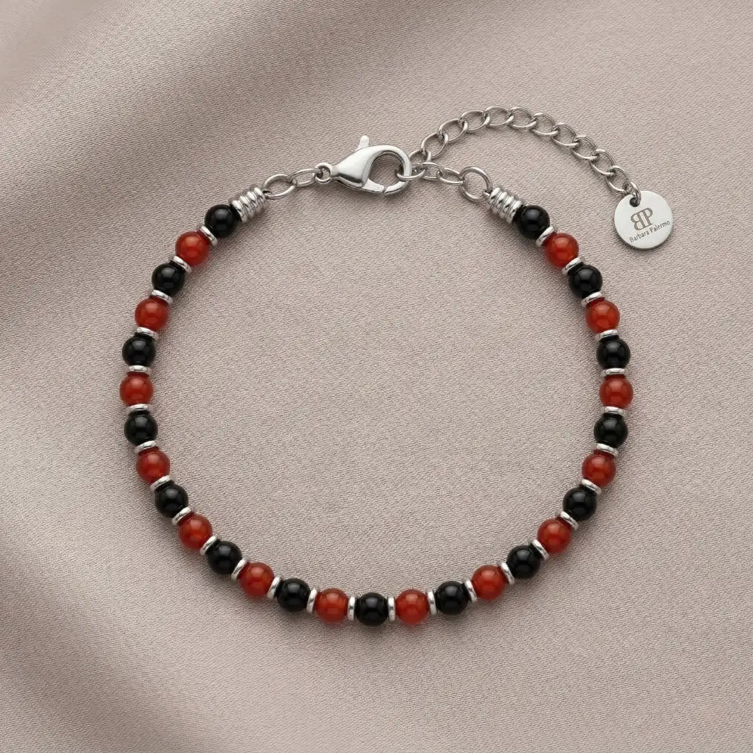 Steine: mehrfarbiges Hartsteinarmband