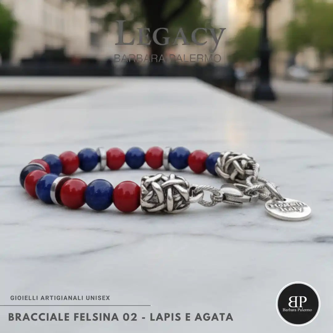Bracciale Felsina 02 – Rosso Blu