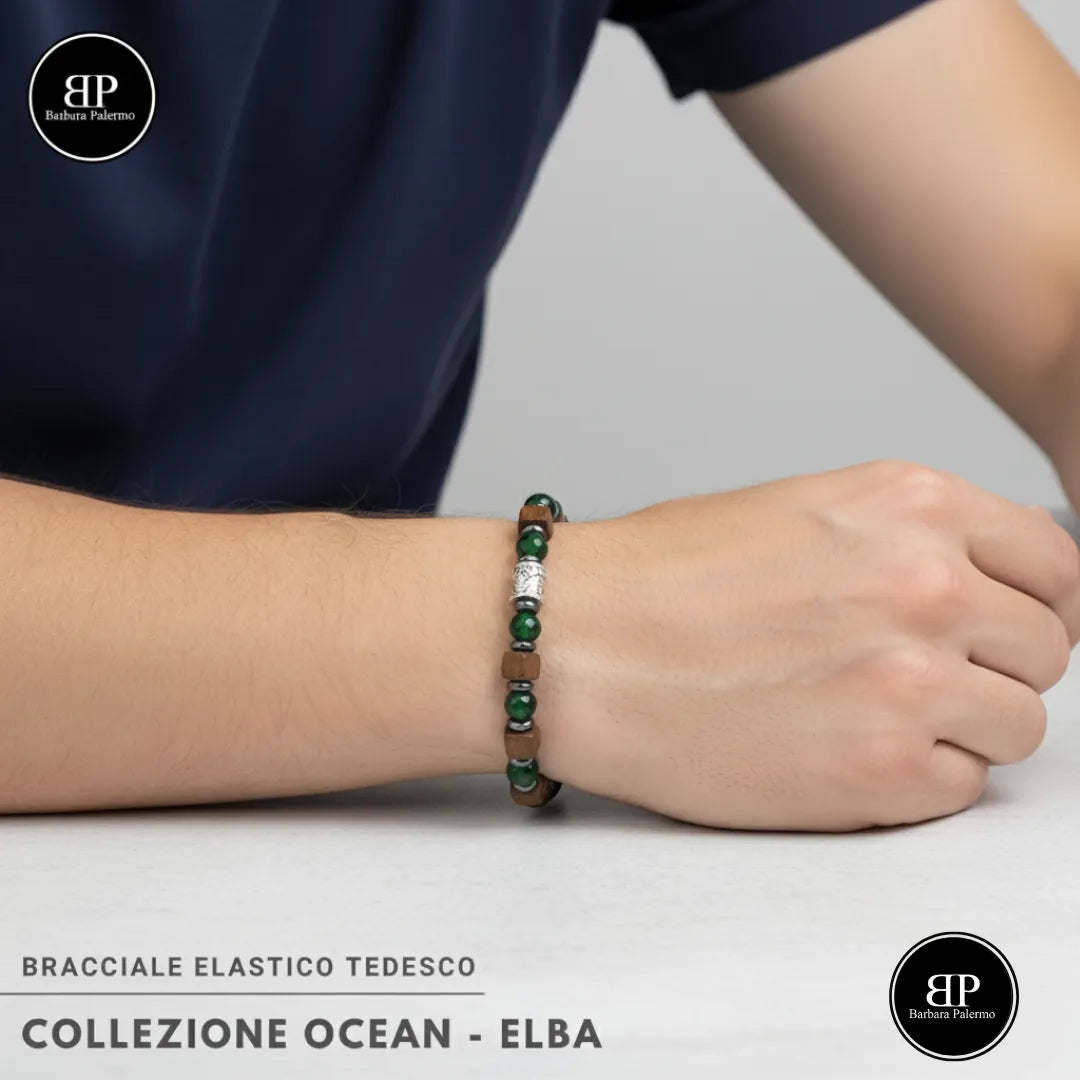 Bracciale Elba – Armonia tra Mare, Legno e Pietra