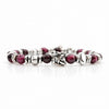 Lila Tigerauge-Armband PASSION mit Silberanschlüssen