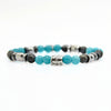 Lila Tigerauge-Armband PASSION mit Silberanschlüssen