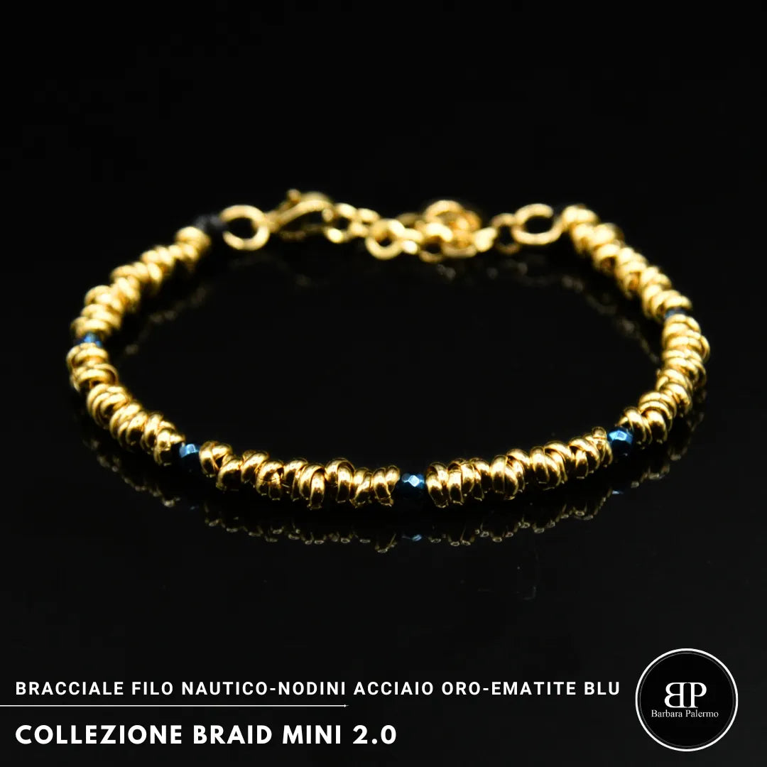 Bracciale Braid Mini 2.0 Bracciale Gold & Blue