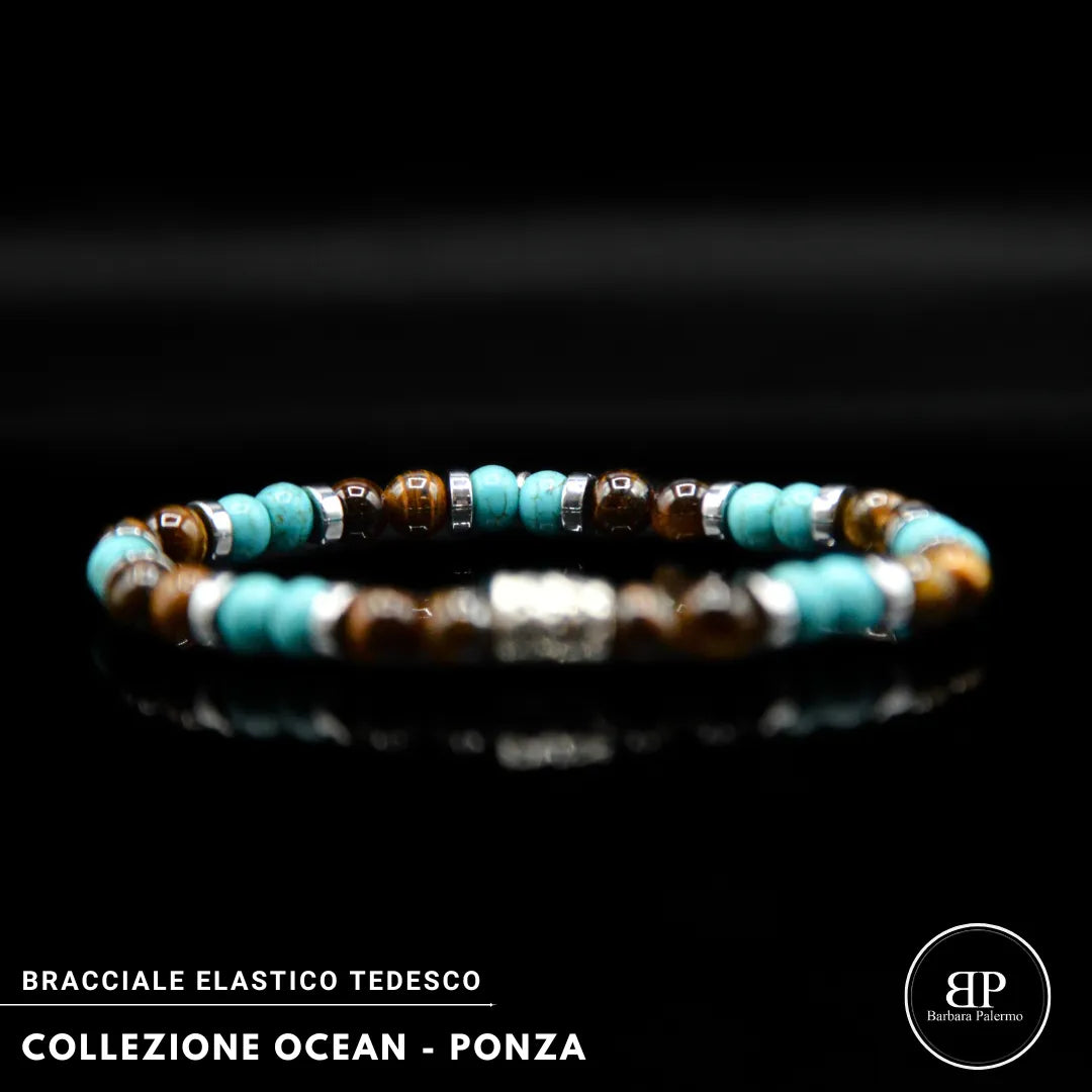 Lila Tigerauge-Armband PASSION mit Silberanschlüssen