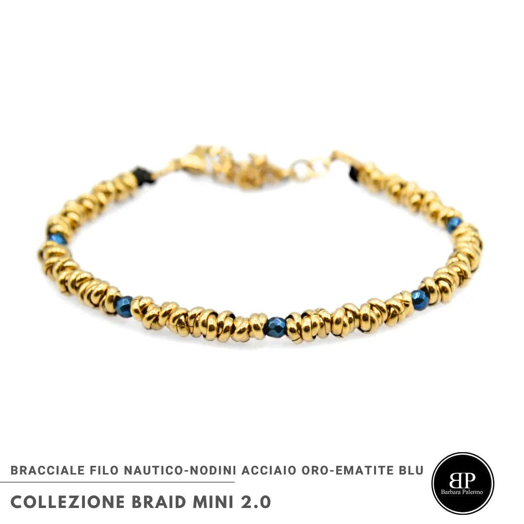 Bracciale Braid Mini 2.0 Bracciale Gold & Blue