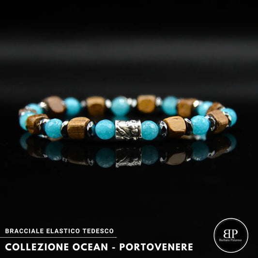 Lila Tigerauge-Armband PASSION mit Silberanschlüssen