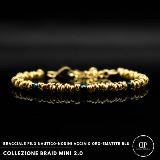 Bracciale Braid Mini 2.0 Bracciale Gold & Blue