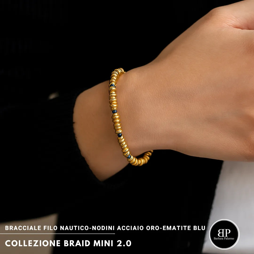 Bracciale Braid Mini 2.0 Bracciale Gold & Blue