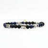 Lila Tigerauge-Armband PASSION mit Silberanschlüssen