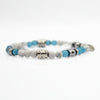 Bracciale Ocean Madrid 02  Occhio di Gatto Azzurro e Howlite