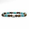 Lila Tigerauge-Armband PASSION mit Silberanschlüssen