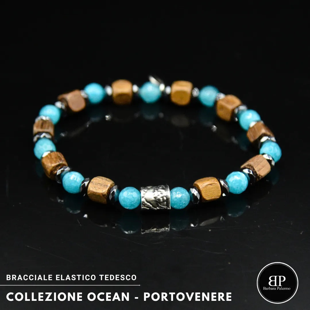 Lila Tigerauge-Armband PASSION mit Silberanschlüssen