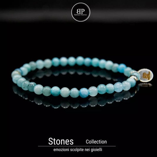 bracciale agata azzurra