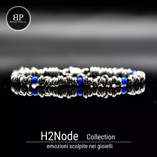 Bracciale H2Node con Agata Blu