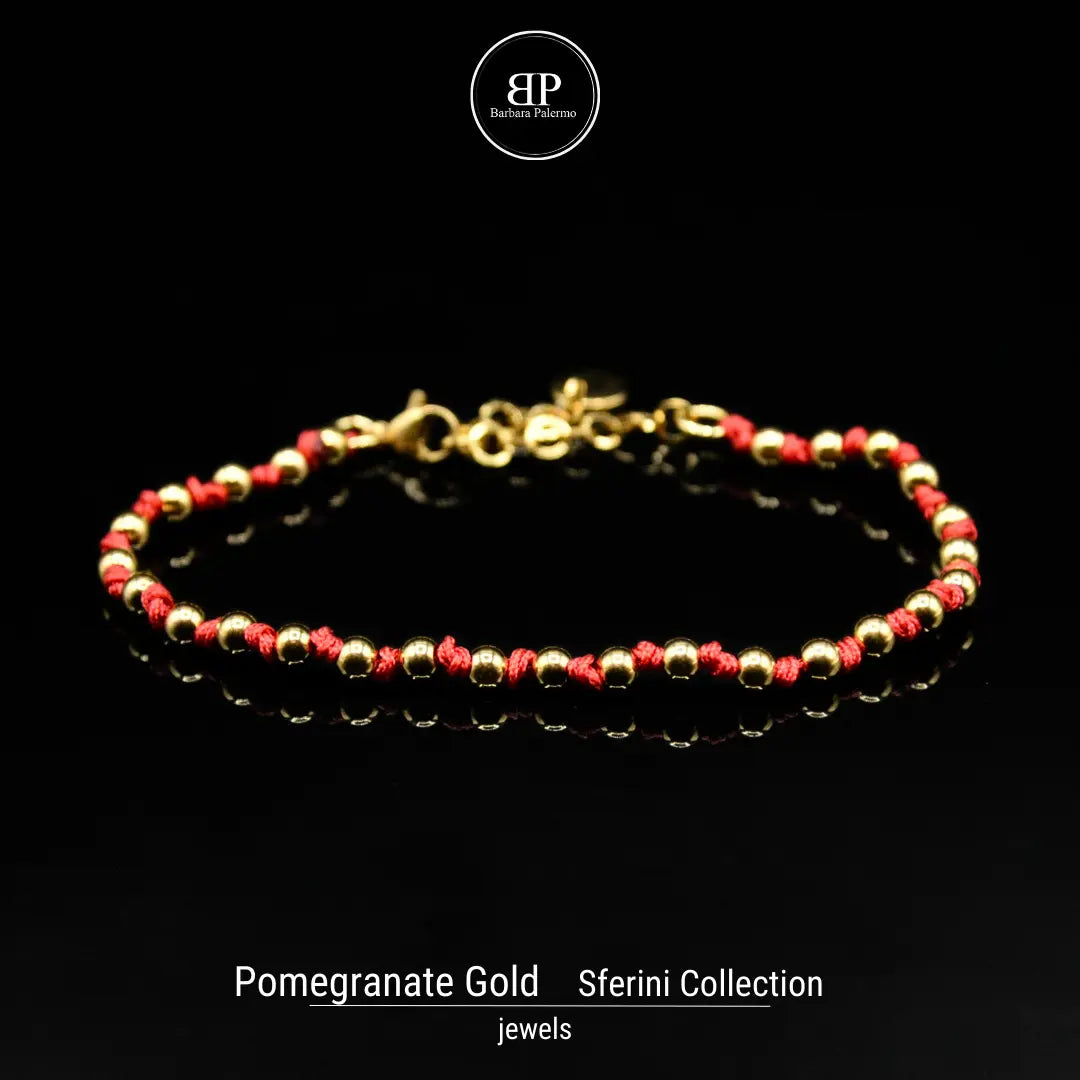 Pomegranate Gold - Eleganza e Passione in un Bracciale