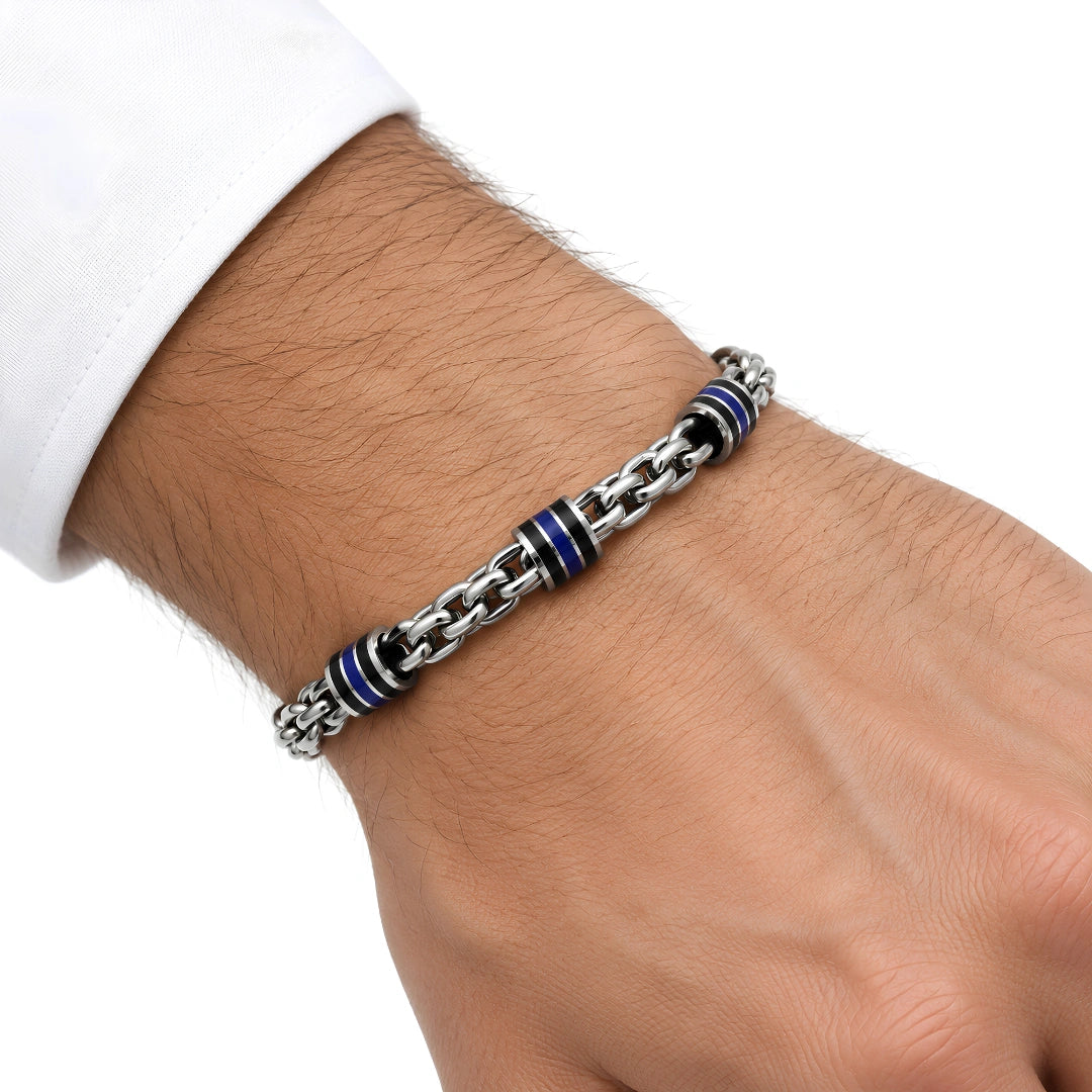 Steine: mehrfarbiges Hartsteinarmband