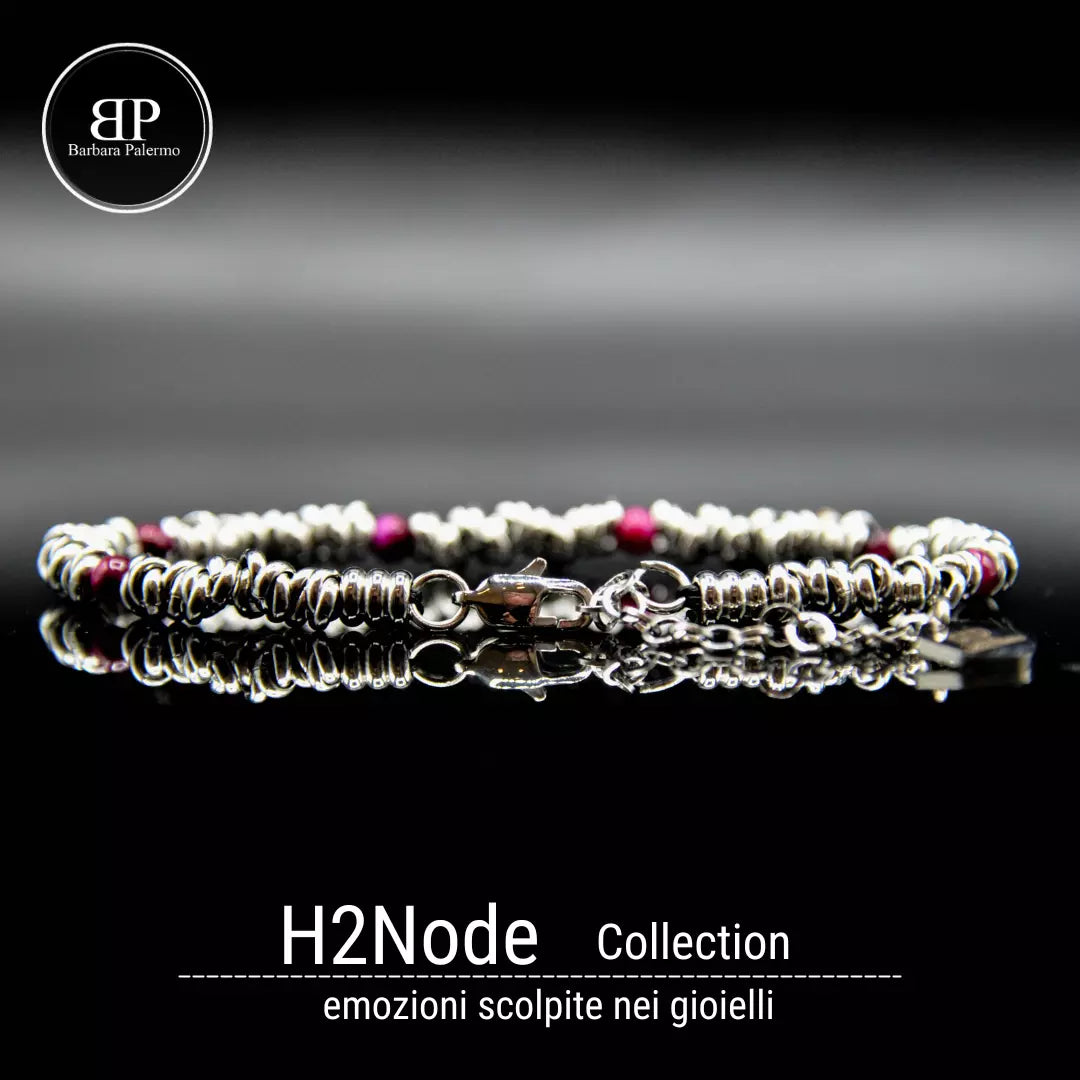 H2Node-Armband – Lila Tigerauge