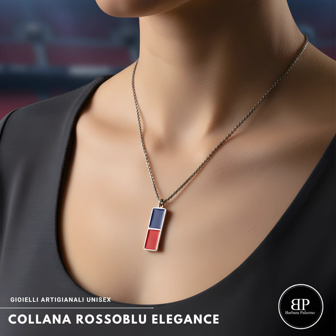 Collana Rosso Blu Elegance