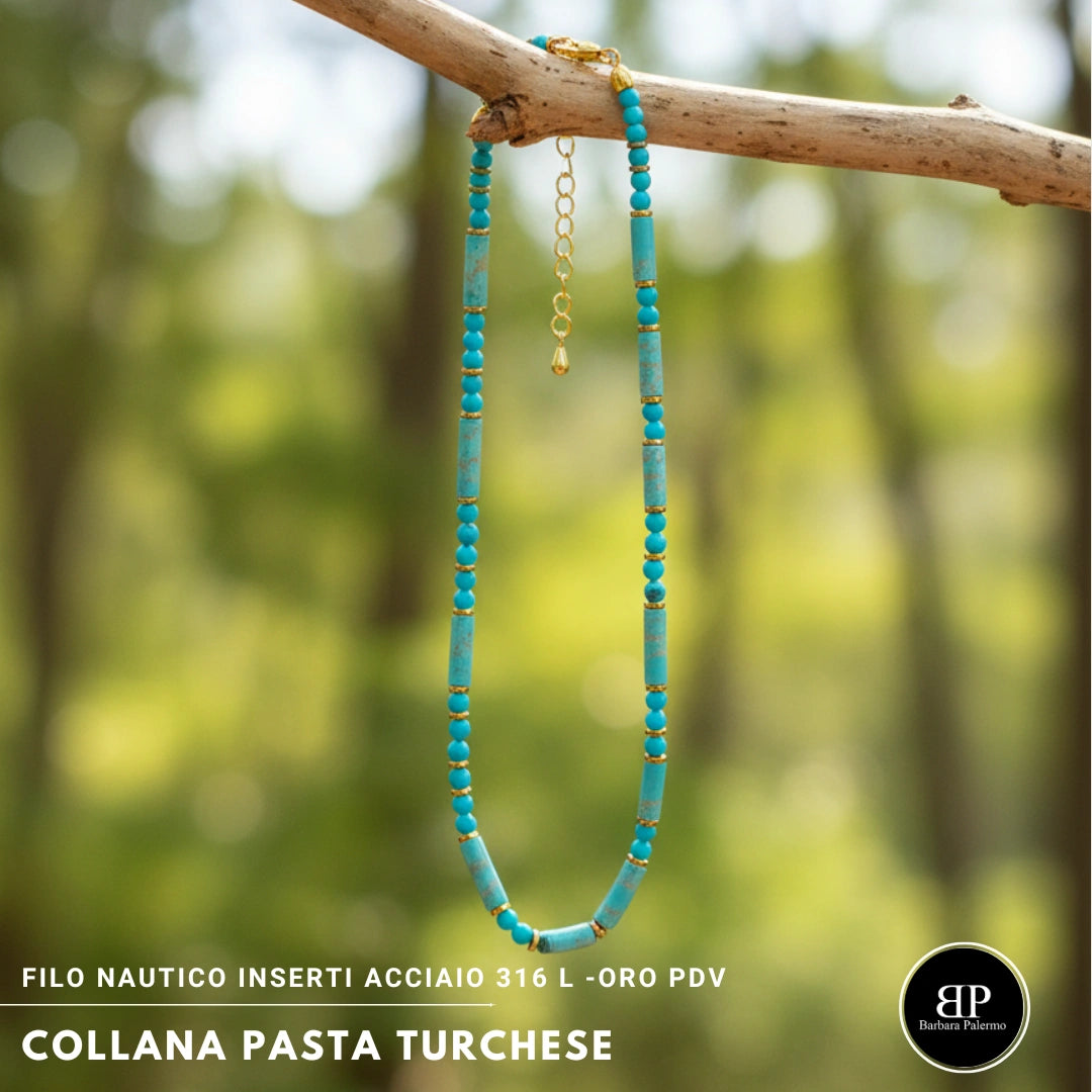 Collana Pasta Turchese
