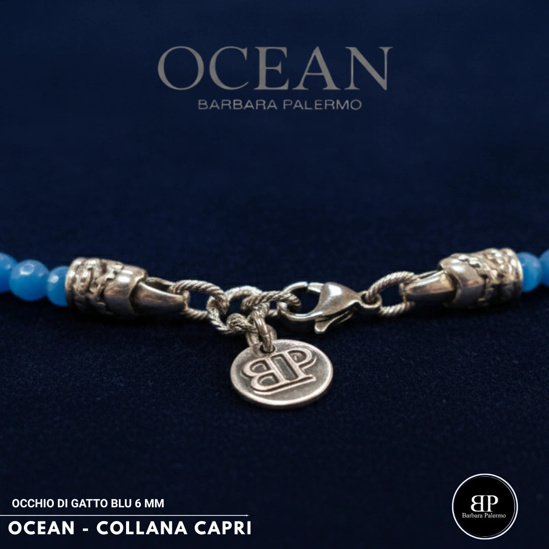 Capri Blaue Achat Halskette