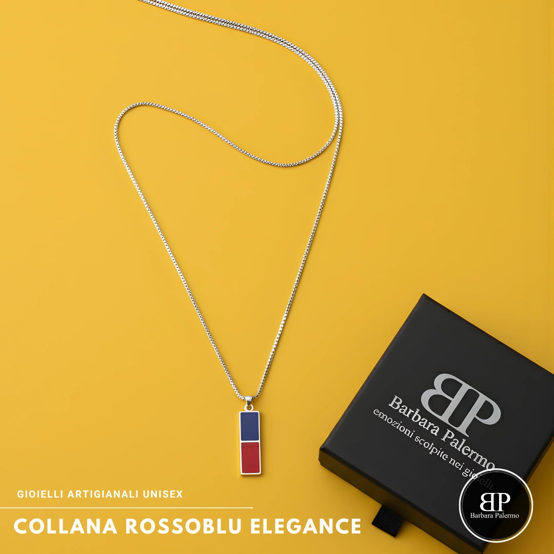 Collana Rosso Blu Elegance