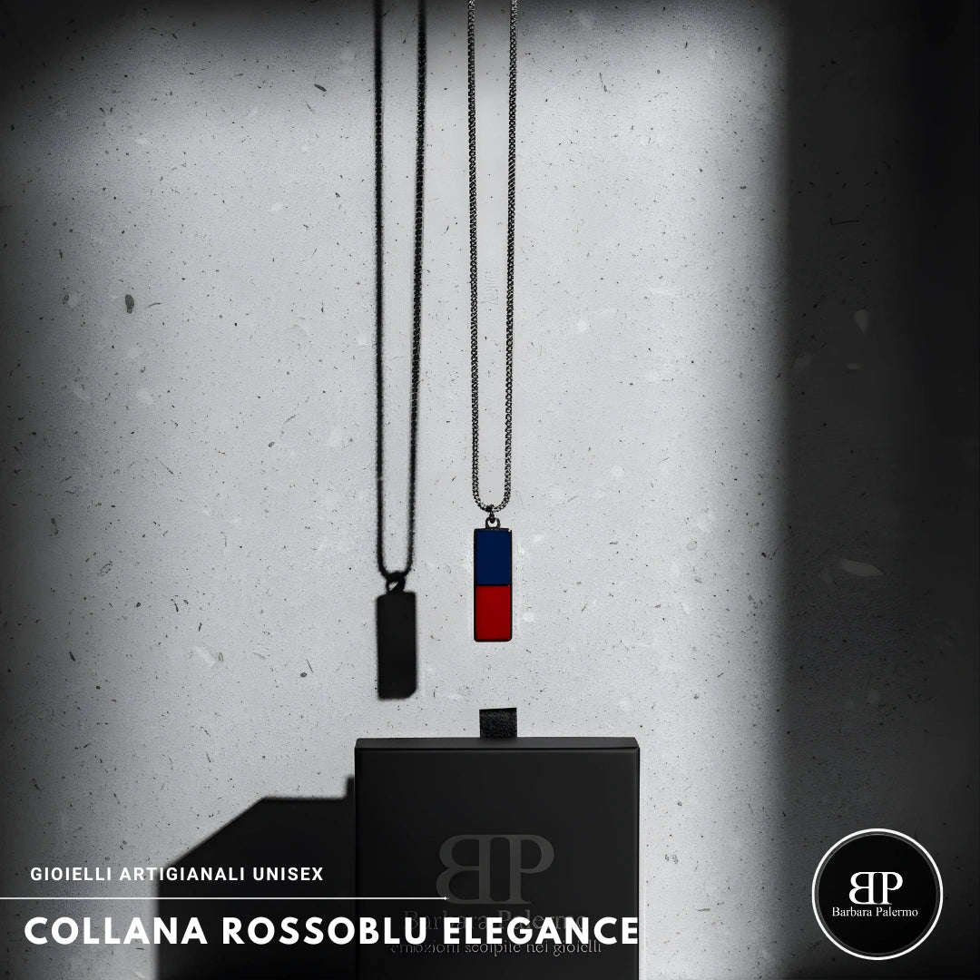 Collana Rosso Blu Elegance