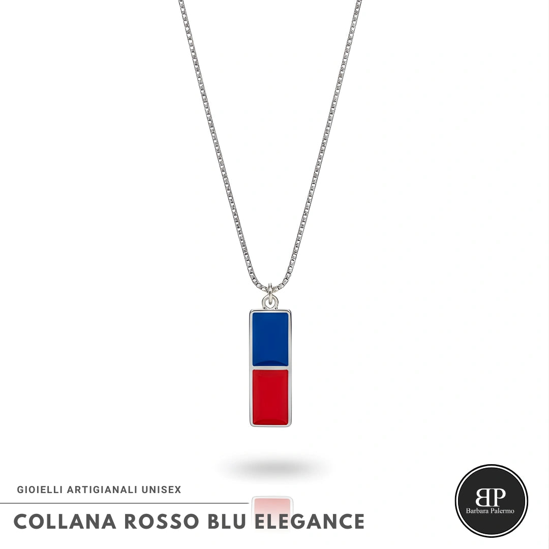 Collana Rosso Blu Elegance