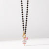 Collana Favola Divano Plaid e Te con Cristalli Neri Oro