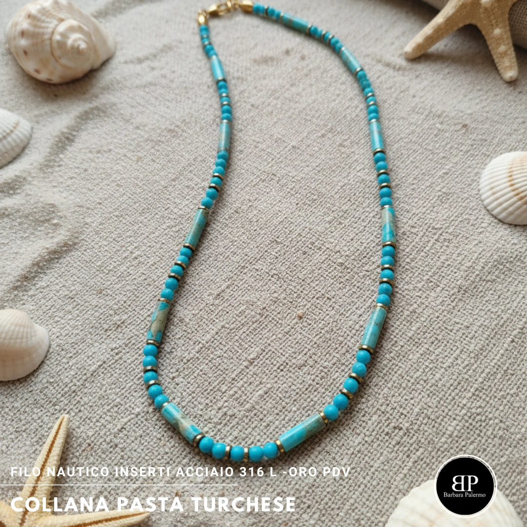 Collana Pasta Turchese