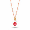 Collana Favola LOVE con Cristalli Rosa Pesca Oro