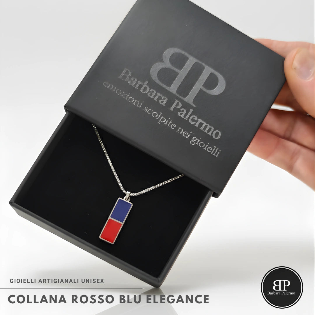 Collana Rosso Blu Elegance