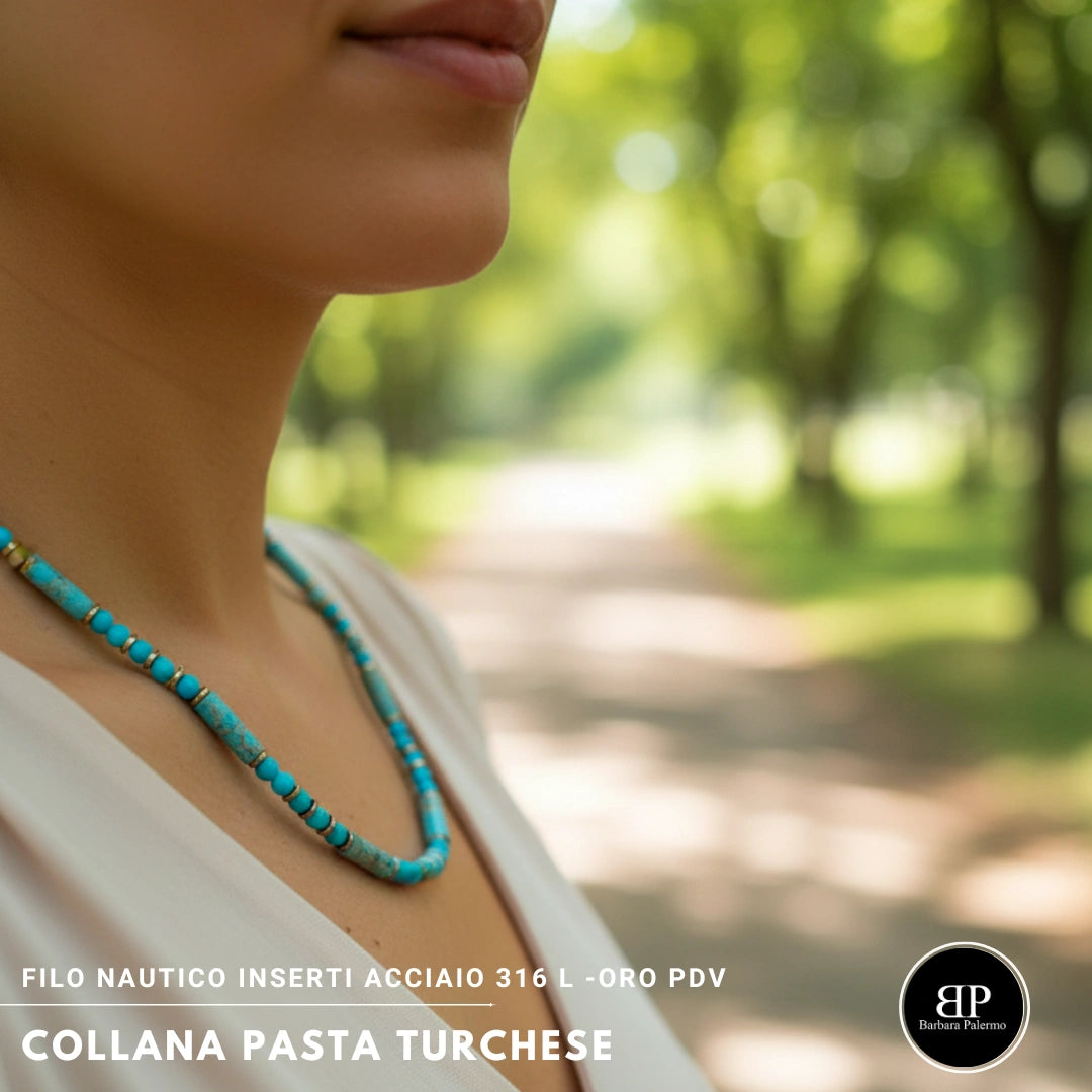 Collana Pasta Turchese