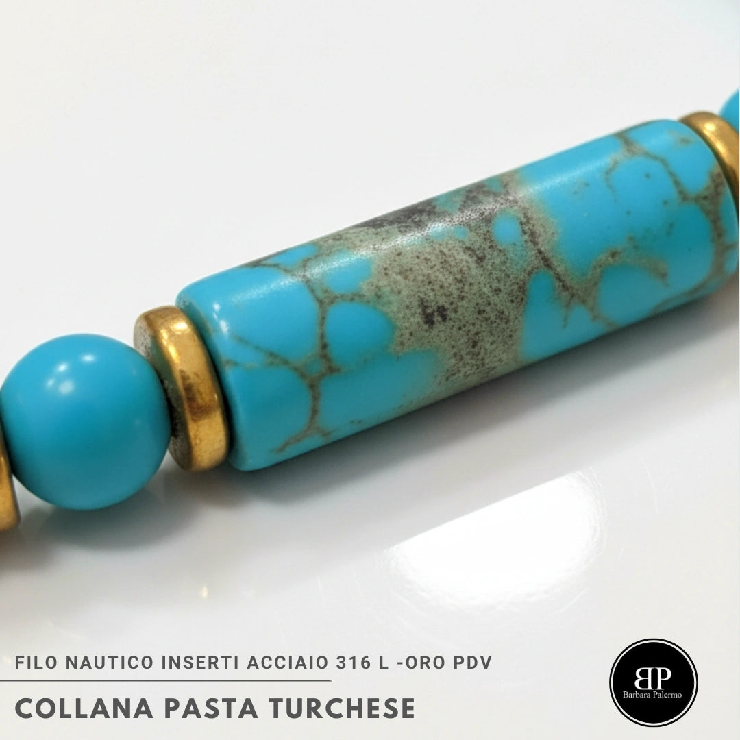 Collana Pasta Turchese