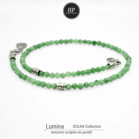 Lumina – Collana in Giada Verde