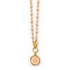 Collana Favola Cozy Vibes Only con Cristalli Pesca e Cipria