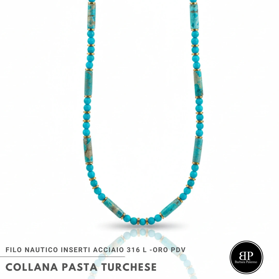 Collana Pasta Turchese