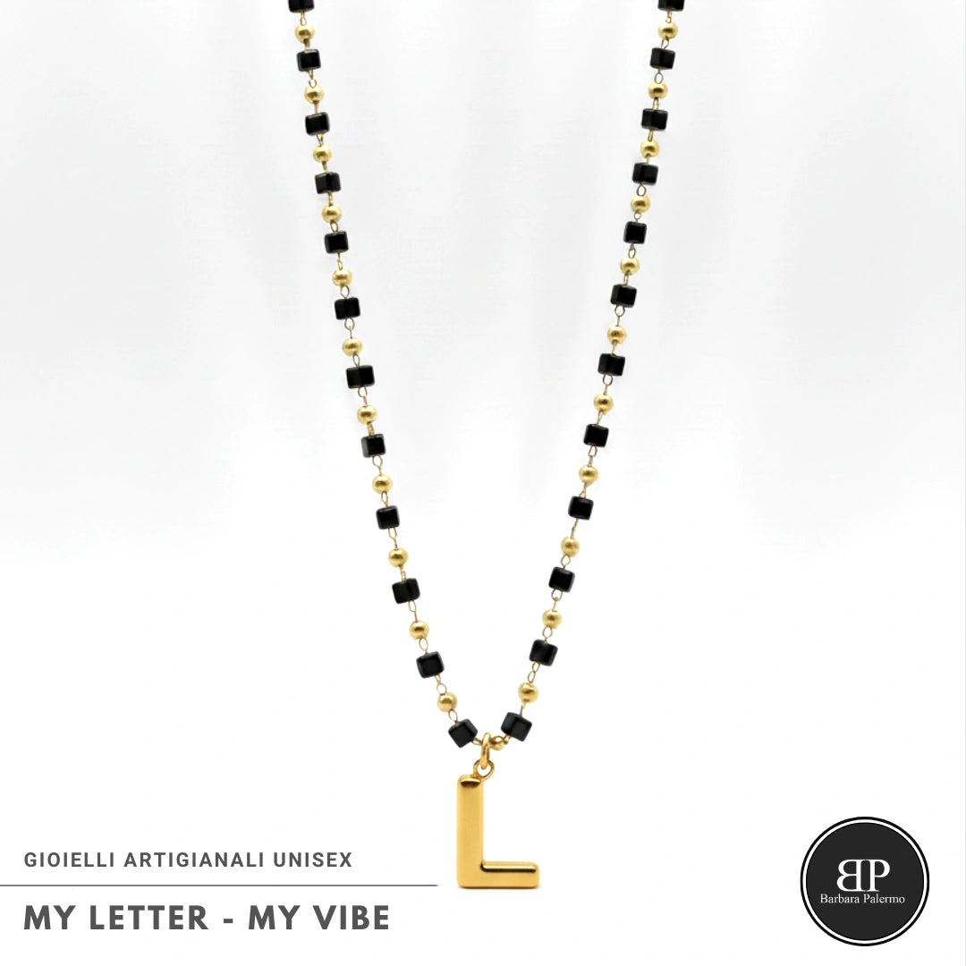 Collana My Letter – Gold Edition | Acciaio 316L PVD Oro
