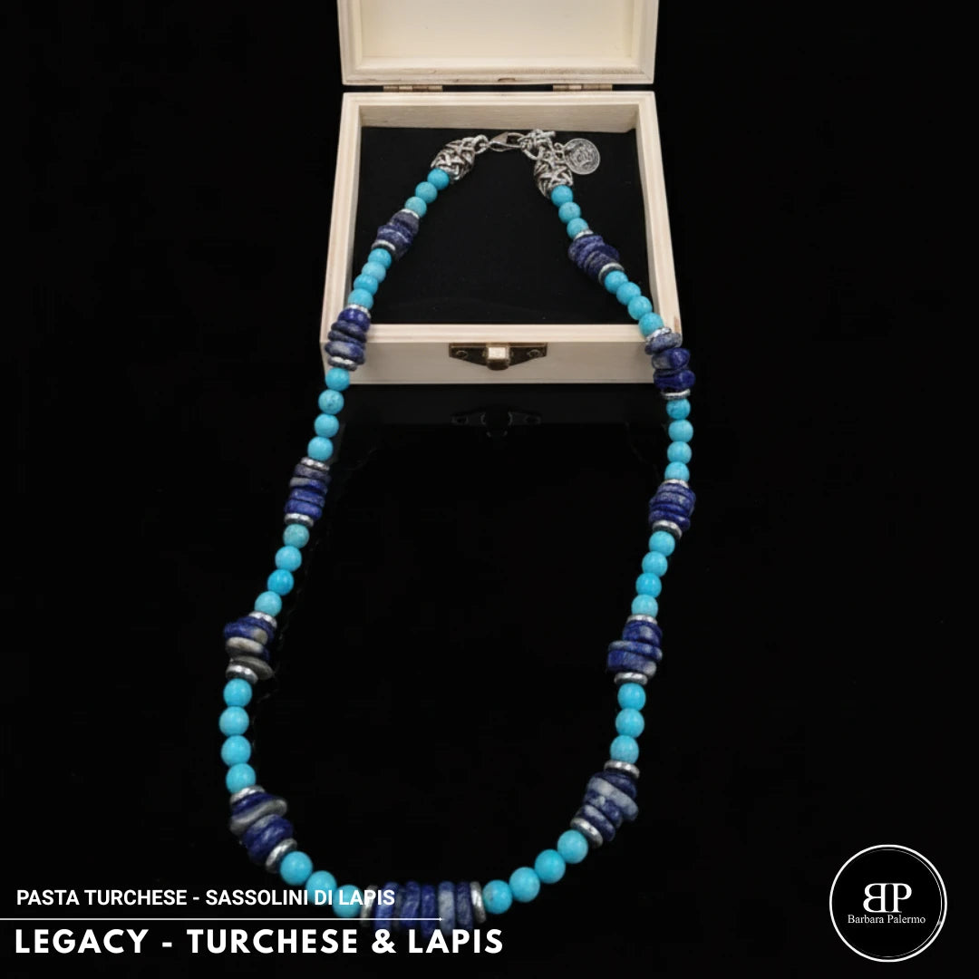 Collana Legacy – Turchese & Lapis