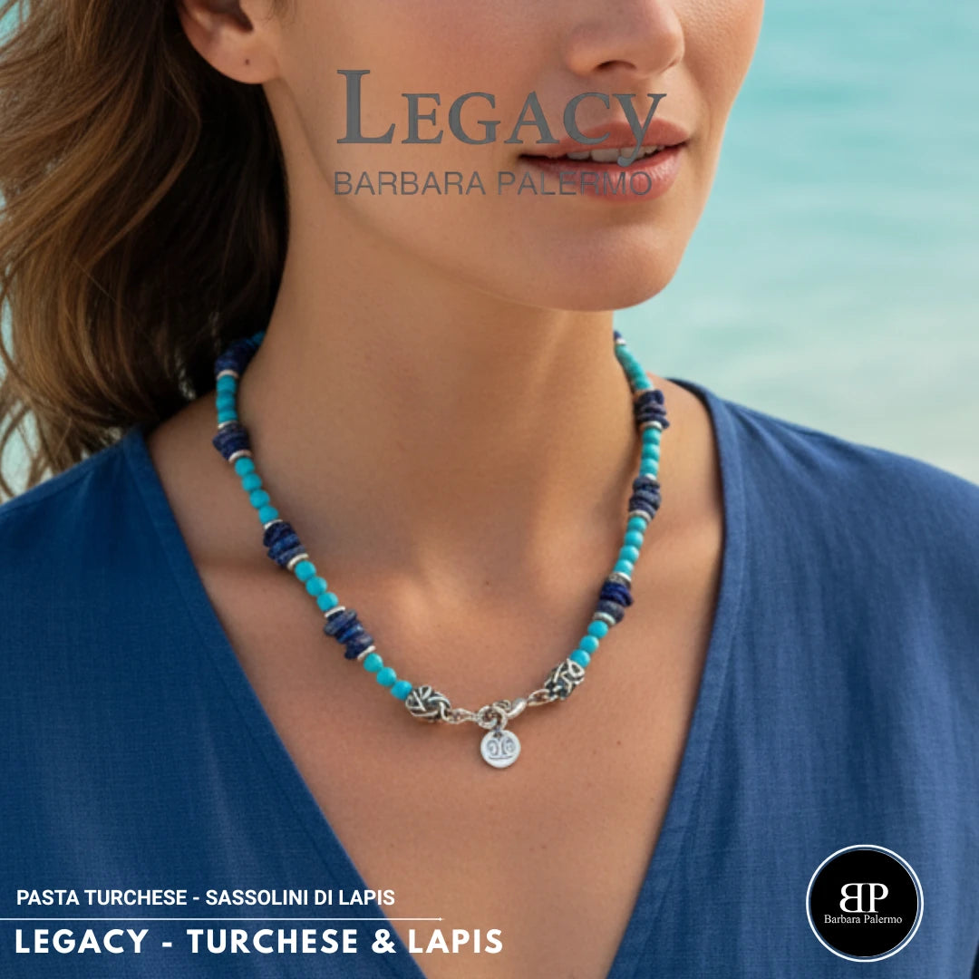 Collana Legacy – Turchese & Lapis