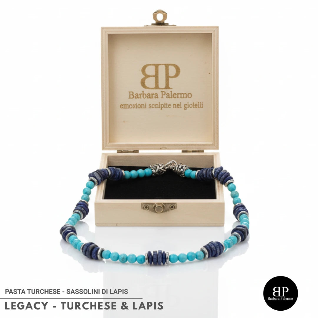 Collana Legacy – Turchese & Lapis